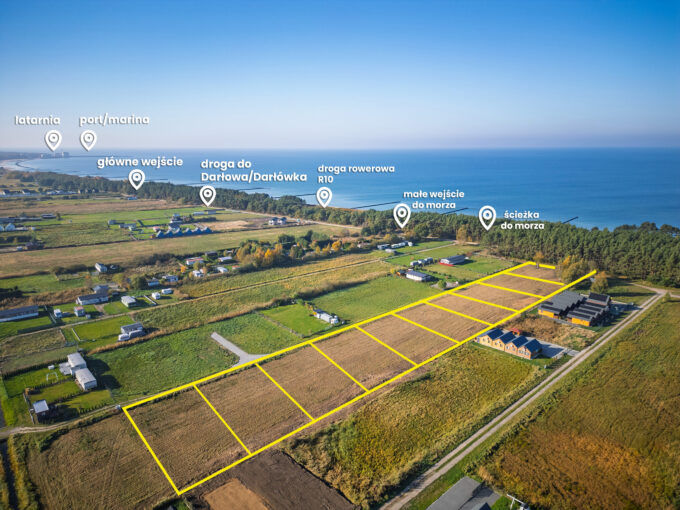 działki nad morzem Kopań Darłówko