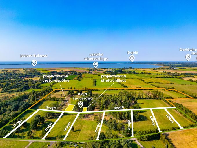 działki nad morzem gleźnówko dabki